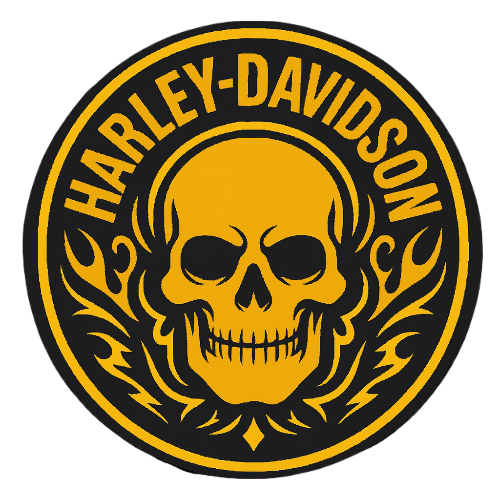 Set posavasos Harley Skull Amarillo