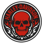 Harley Calavera Roja